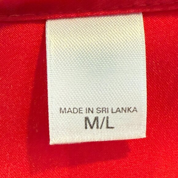 Victoria’s Secret Red Satin Long Robe and Slip Negligee Nightgown Set Medium - Picture 13 of 15